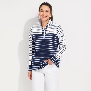 Vineyard Vines Mixed Stripe 1/2-Zip Pullover